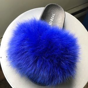Blue Fox Slippers